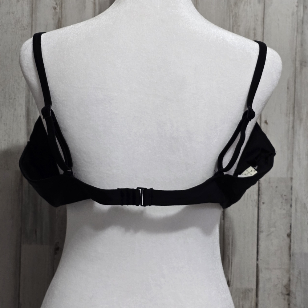 Aerie Black Scoop Bikini Swim Top Size XL - Picture 6 of 10